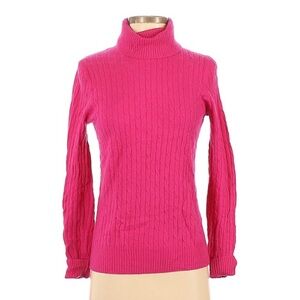 J.CREW Size S hot pink wool & cashmere sweater in excellent condition